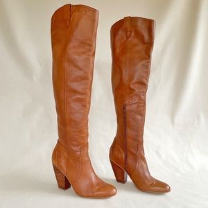 Corso Como Brown Leather Knee High Boots